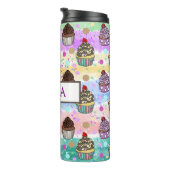 Aangepaste Paarse en roze koekjes Thermosbeker (Geroteerd rechts)