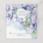 Aangepaste Paarse Floral Anemone Wedding (Buitenkant ongevouwen)