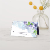 Aangepaste Paarse Floral Anemone Wedding (Voorkant)