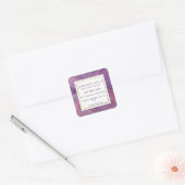 Aangepaste Paarse gemarbreerde hekserij label (Envelop)