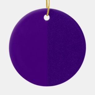 Aangepaste Paarse Glitter Side Ornament