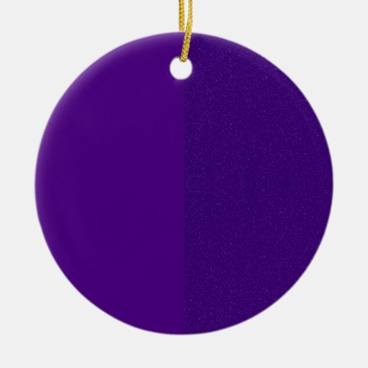 Aangepaste Paarse Glitter Side Ornament (Voorkant)