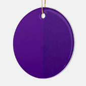 Aangepaste Paarse Glitter Side Ornament (Links)