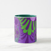 Aangepaste Paarse groene koffie-Mok Mok (Midden)
