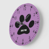 Aangepaste Paarse hond Grote Klok (Hoek)