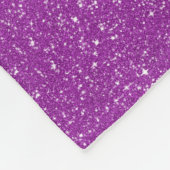 Aangepaste Paarse luipaard Afdrukglitter Fleece Deken (Hoek)