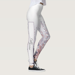 Aangepaste Paarse mystieke Wisteria Drift Leggings
