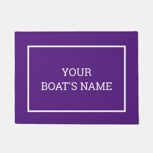Aangepaste Paarse naam dock Mat (Voorkant)