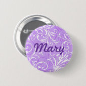 Aangepaste Paarse ornamentele Button (Voorkant /achterkant)