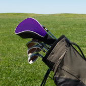 Aangepaste Paarse Split-Texture Golf Head Hoesje Golfheadcover (Insitu)