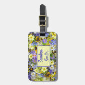 Aangepaste Paarse tuinbouwers Bagagelabel (Voorkant verticaal)