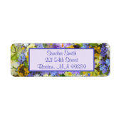 Aangepaste Paarse tuinbouwers Etiket (Voorkant)