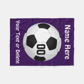 Aangepaste Paarse voetgangersband Fleece Deken (Voorkant (Horizontaal))