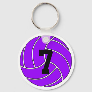 Aangepaste Paarse Volleyball-Sleutelhanger (Key Ri Sleutelhanger