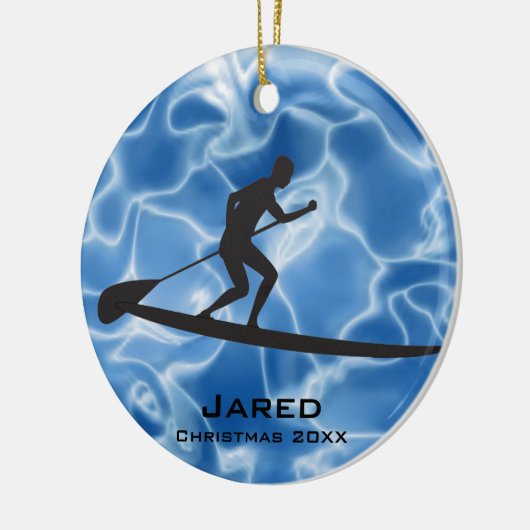 Aangepaste Paddleboarding Ornament (Links)