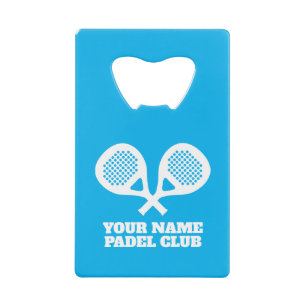 Aangepaste padel tennis club Credit Kaart Bottle O Kredietkaart Flessenopener