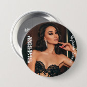 Aangepaste Pageant Button Pin - Kies uw maat (Voorkant /achterkant)