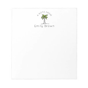 Aangepaste palmboomlaptops notitieblok