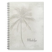 Aangepaste palmboomstam notitieboek (Voorkant)