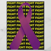 Aangepaste Pancreatic Cancer Benefit Ribbon Flyer (Achterkant)