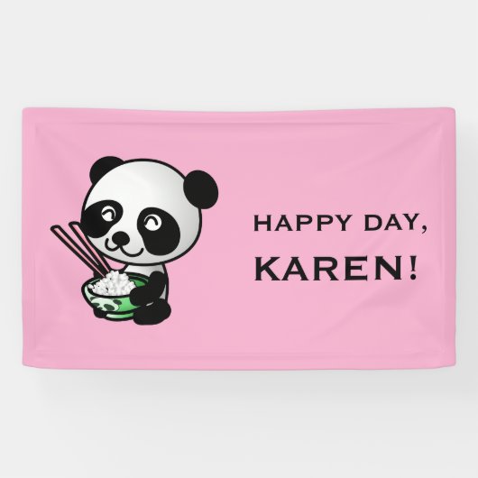 Aangepaste PANDA-banner Spandoek (Horizontaal)