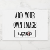 Aangepaste panterbus voedselcontainer etiket (Enkel label)