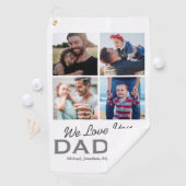 Aangepaste pap foto golfhanddoek (Insitu)