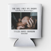 Aangepaste papa foto eerste Vaderdag Blikjeskoeler (Voorkant)