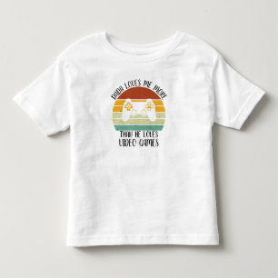 Aangepaste Papa houdt meer van mij dan van videoga Kinder Shirts