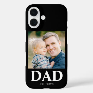 Aangepaste papa opgericht foto Vaderdag iPhone 16 Hoesje