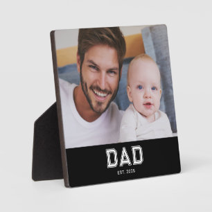 Aangepaste papa opgericht modern vet foto fotoplaat