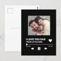 Aangepaste papa Record Display Gift Vaderdag Kaart
