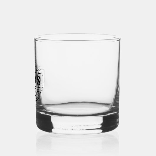 Aangepaste papa's Bar Jaar Vastgesteld Glas (Links)