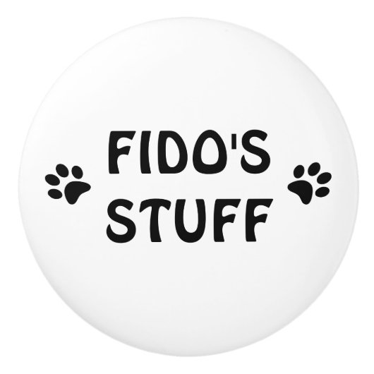 Aangepaste papierbak of -klembord keramische knop (Voorkant)