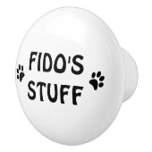 Aangepaste papierbak of -klembord keramische knop (Rechts)