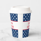 Aangepaste papierbekertjes met Amerikaanse stervla Papieren Bekers (Links)