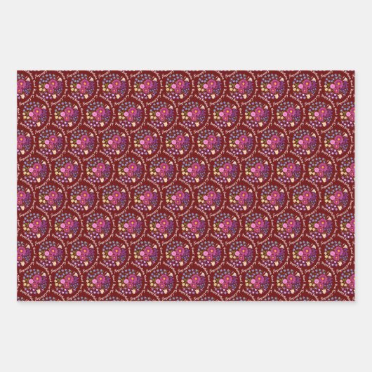 Aangepaste papierbladen voor het verpakken van Flo Inpakpapier Vel (Voorkant)