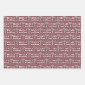 Aangepaste papierbladen voor mailboxnummers die pa inpakpapier vel (Voorkant 3)