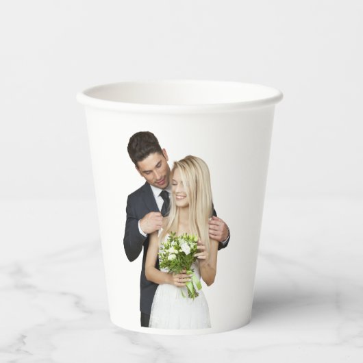 Aangepaste papieren bekers voor fotoweddenschappen (Voorkant)