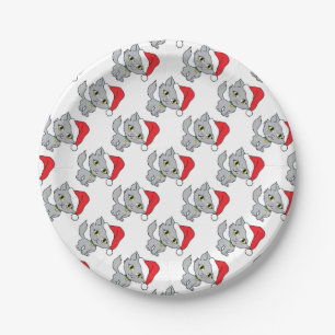 Aangepaste papieren Borden met Kitten Bordje