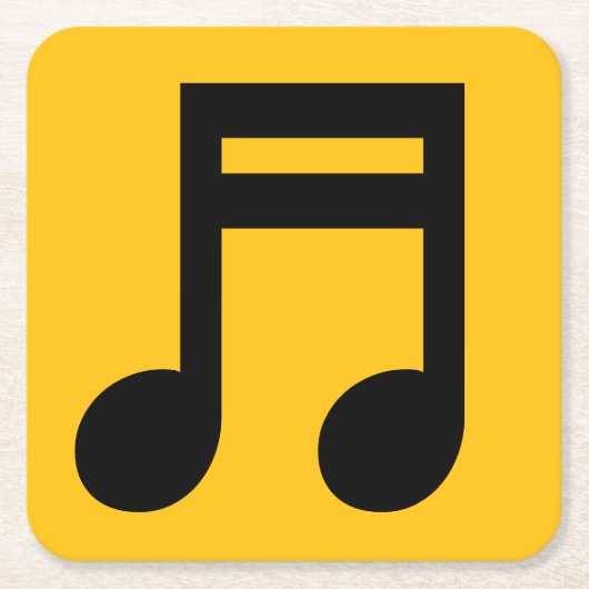 Aangepaste papieren onderzetters met klassieke muz (Voorkant)