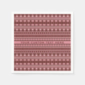 Aangepaste papierservetten voor Aztec Pattern Servet (Voorkant)