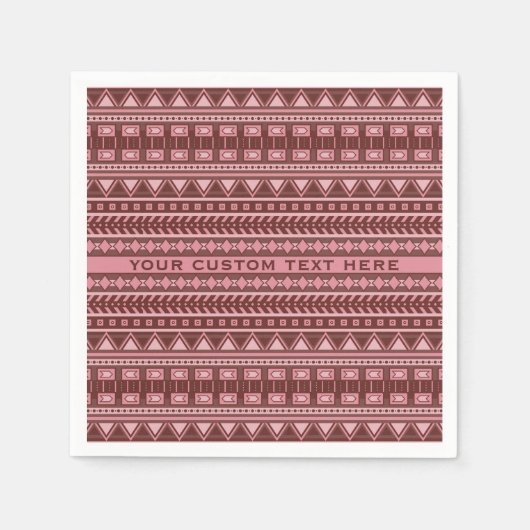 Aangepaste papierservetten voor Aztec Pattern Servet (Voorkant)