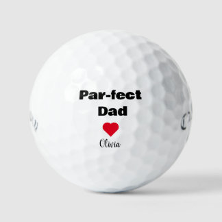 Aangepaste Par-effect Papa Grappige Vaderdag gesch Golfballen