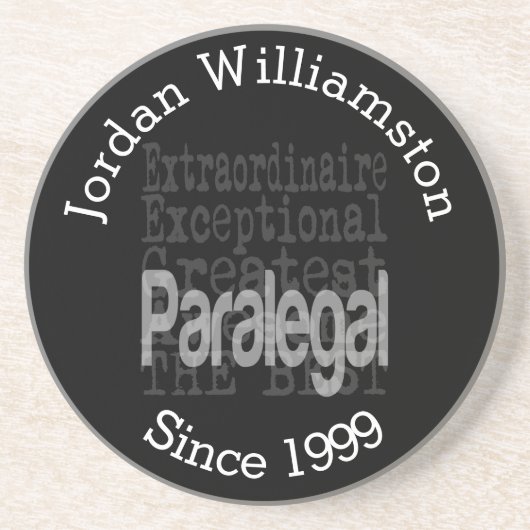 Aangepaste Paralegal Extraordinaire Zandsteen Onderzetter (Voorkant)