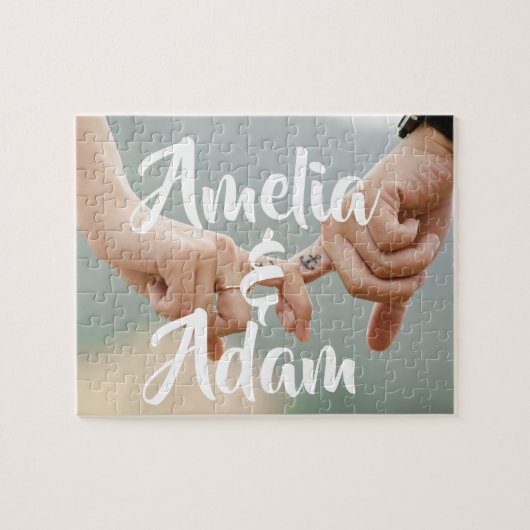 Aangepaste paren puzzel legpuzzel (Horizontaal)