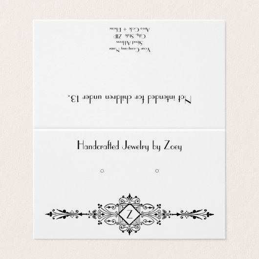 Aangepaste Parisian Folded Stud die Kaarten verdi (Buitenkant ongevouwen)