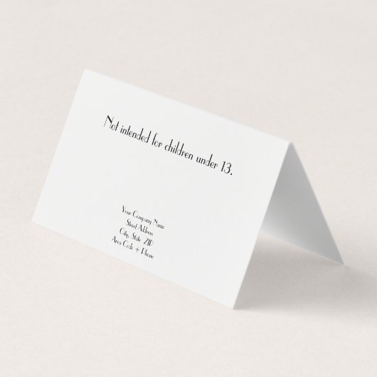 Aangepaste Parisian Folded Stud die Kaarten verdi (Achterkant)