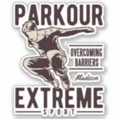 Aangepaste PARKOUR-naam Sticker (Voorkant)