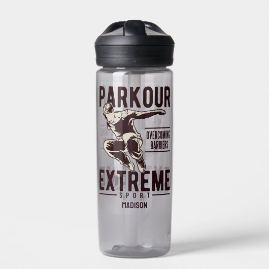 Aangepaste PARKOUR-naam Waterfles (Voorkant)
